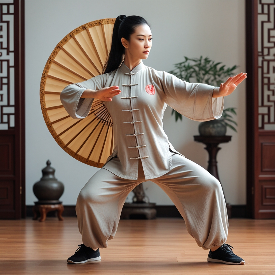 Flowing Form Tai Chi Fan